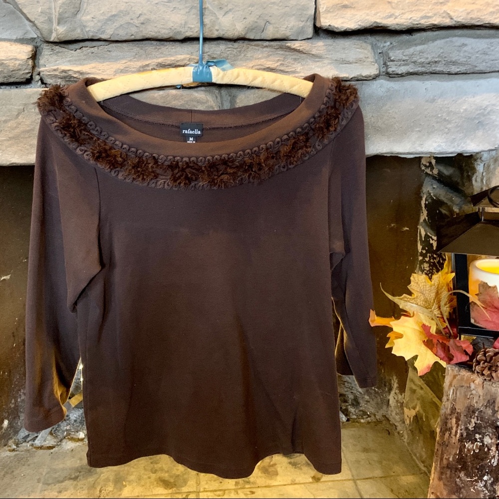 🌾 Rafaella beautiful brown shirt